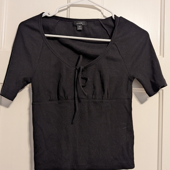 J. Crew tie front ribbed vintage tee - Picture 4 of 4